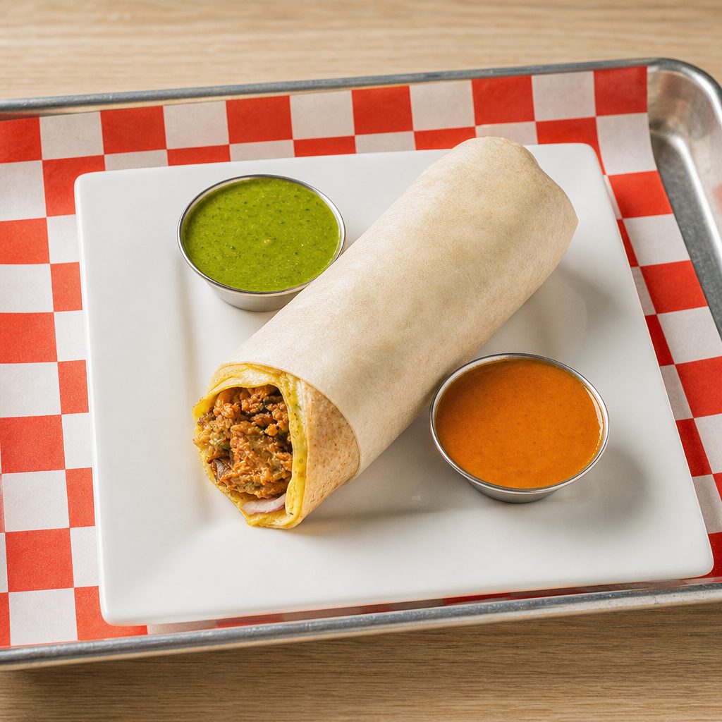 Fried Cauliflower Wrap.