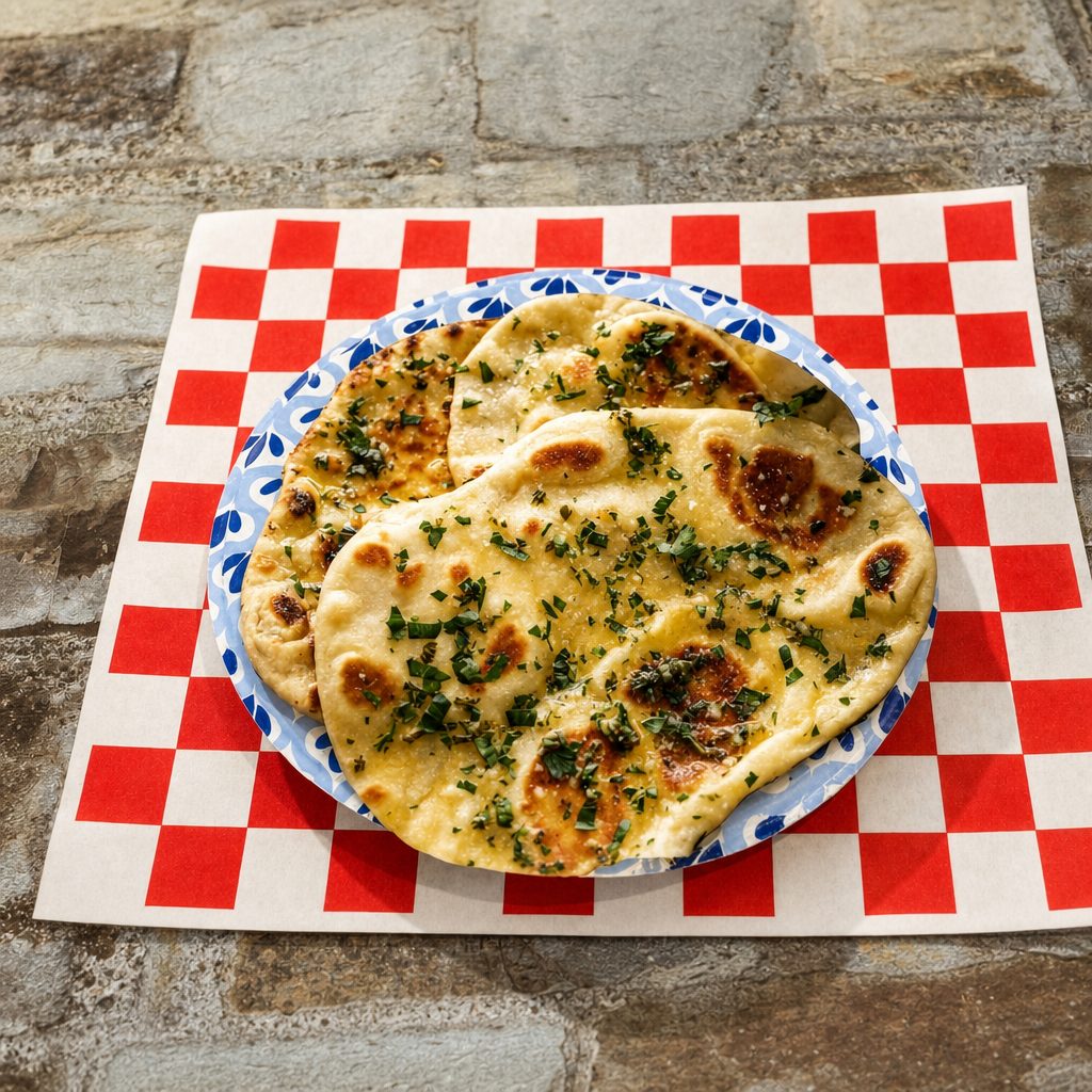 Garlic Naan Bread -  1 pc..